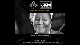 MRS MARTHA KHABATHOTE MAMPEULE FUNERAL SERVICE