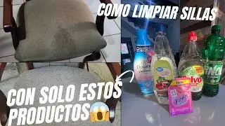 ❗Como limpiar sillas/sala de tela RAPIDO con estos productos ❗
