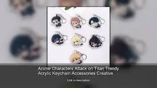 Anime Characters Attack on Titan Trendy Acrylic Keychain Accessories Creative Bag Charm Backpac