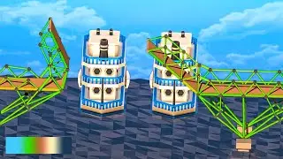 Still pretending to know what I'm doing in Poly Bridge 2