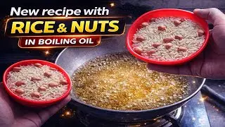 Crispy Fried Raw Rice & Almonds Namkeen Recipe | Stays Fresh 3-4 Months! No Salt Needed