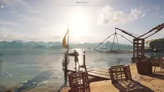 Walking in Ancient Greece - Athens | AC: Odyssey | Relaxing Game Ambience [ 4K Ultra Max Graphics ]