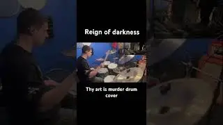 REIGN OF DARKNESS‼️‼️ go peep the full cover 🔨 #blastbeats #drumcover #metaldrums #deathcore