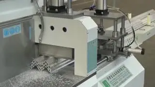 CNC aluminum corner cutting saw - material saving type