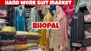 Handwork Ladies Suits Wholesale fancy cotton ladies suit market in Bhopal Baag umra dulha market