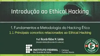 [EHA/IFRN] IEH - 1.1. Principais conceitos relacionados a Ethical Hacking