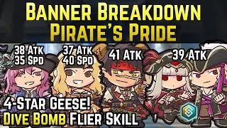 Pirate Tibarn, Geese, Brigid, and Harmonized Veronica & Xander | Banner Breakdown: Pirates Pride