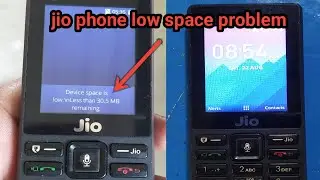 jio phone device space is low problem||jio phone hang problem||jio phone restart problem||f220b