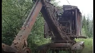 Ancient steam shovel, hydraulic monitors and other super cool antique mining equipment.