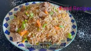 Mutton Fried Rice Restaurant Style Recipe | |