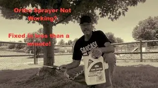 How To FIX Your Sprayer In Less Than A Minute! FAST results.
