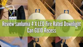 Review sanlumia 4 X LED Fire Rated Downlight Can GU10 Recessed Ceiling Twist & Lock Interchangeable