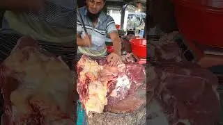 Amazing ox beef cutting skills by expert butcher in Bangladesh.