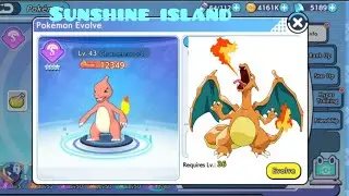 Chameleon evolves into Charizard| Sunshine island