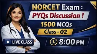 NORCET Exam : Live PYQs Discussion with Top Nursing Officers ! Class - 02 | Kanha Sir