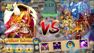 ВОТ ПОЧЕМУ ОНА ИМБА И ТОП ДОНАТНЫЙ ГЕРОЙ \ VALIANT SAINTESS VS TOP HEROES \ CASTLE CLASH