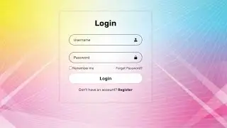 🔹 كيفية إنشاء صفحة تسجيل دخول احترافية باستخدام HTML و CSS | #HTML #CSS #coding #برمجة