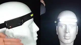 Sensor Headlamp LED Head Flashlight Rechargeable Headlight He