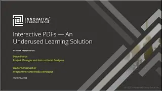 Interactive PDFs: An Underused Learning Solution