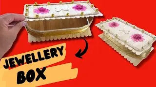 DIY Popsicle Stick Jewelry Box | Elegant and Functional Craft Tutorial