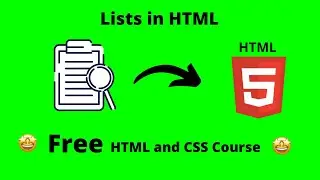 * FREE !!! * HTML course | Lists in HTML | HTML list tag | HTML Coding | Enjoy coding with Hridya