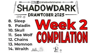 Drawtober 2025 | Week 2 compilation | ShadowDark Map Making