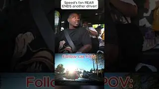 IShowSpeed fan CRASHES into another fans car 😲😲😂😂  #usatour #ishowspeedshorts #ishowspeed #funny
