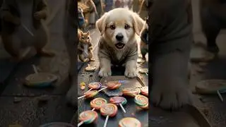 He Lost His Lollipops&hellip; But Not His Kind Heart #cute #puppy #catvideos #shorts