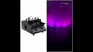 LED Fog Bubble Machine 1500W Stage Fog Machine Bubble Maker Fog Machine for Wedding Party Double