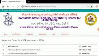 Karnataka State  Eligibility test-2020 Complete  Details