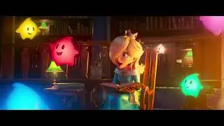 Rosalina reads a bedtime story to her Lumas - Super Mario Galaxy Movie scene -voiced by Brie Larson 
