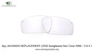 Spy JACKMAN REPLACEMENT LENS Sunglasses Nan Clear ANSI   0 9 4 1