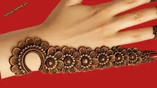 New Simple and very Stylish Flower mehndi design|mehndi ka design|Easy BackHand mehndi design|mehndi