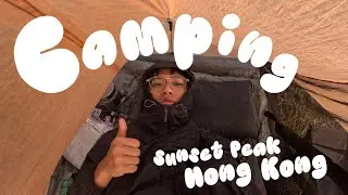 Camping in the island of Lantau, Hong Kong.