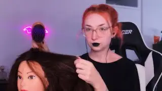 ASMR crazy girl plays with your hair in the back of the class (Scalp Massage, Hair Brushing, ..)