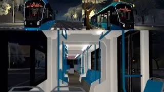 Noul tramvai VityazM #1325 in prima zi de circulatie pe linia 8