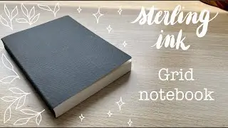 STERLING INK GRID NOTEBOOK / pen & paint test @sterlingink