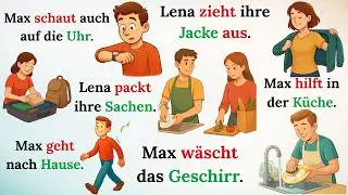 110 deutsche A1 Sätze 📘 | Tägliche Verben Schritt für Schritt