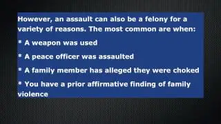 Assault, Texas Law
