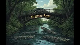 Alligator River Bridge Part 2 (OBX) North Carolina - Bridge Drive (360 VR Compatible)