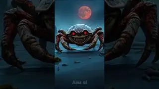 creepy version of Crab #ai #aishorts #crab #scary #creepy
