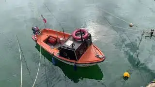 Penzance harbour | working and fishing boats from the shore | feathering for pollock
