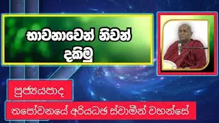 භාවනාවෙන් නිවන් දකිමු | Ven Thapowanaye Ariyadaja Thero