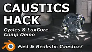 Caustics Hack | Blender Cycles and LuxCore Composite Teaser