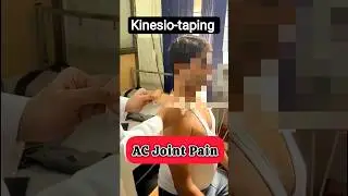 AC Joint Pain? Try This Kinesio Taping Trick!💪|Dr. Ankit PT|Sharira Sanjibani |ytshorts|Shorts