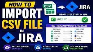 How to Import CSV file in JIRA | Import User Story in Jira | CSV fields mapping with JIRA fields - 1