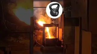 From Molten Metal to Monster Kettlebell! 🔥 (Cast Iron Magic in less than 60 Sec)