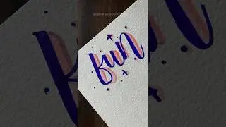 Handlettering is Fun ! #lettering #shorts  #handlettering #calligraphybymanniee