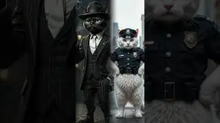 The Mafia Cats: AI Art Chronicles #aiartistry #edit #funny