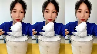 ASMR WHITE ICE EATING QIAN